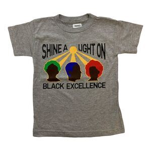 Proud by Design Shine-a-Light On Youth Cotton Graphic Tee - Grey
